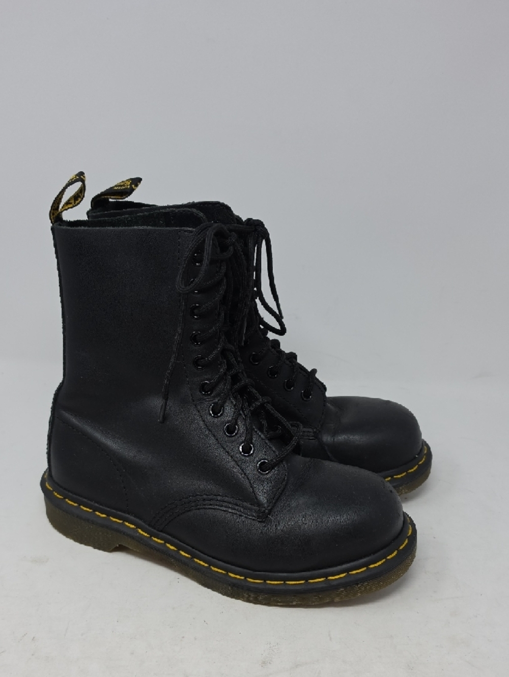 Dr. Martens Steel Toe Unisex Boots Men 6 Women 7 - Picture 3 of 6